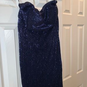 Formal gown navy blue